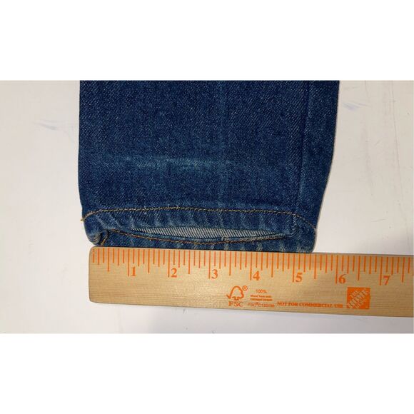 Vintage 80s Calvin Klein Women's High Waist Tapered Leg Jeans Medium Blue size 9 - Picture 3 of 9